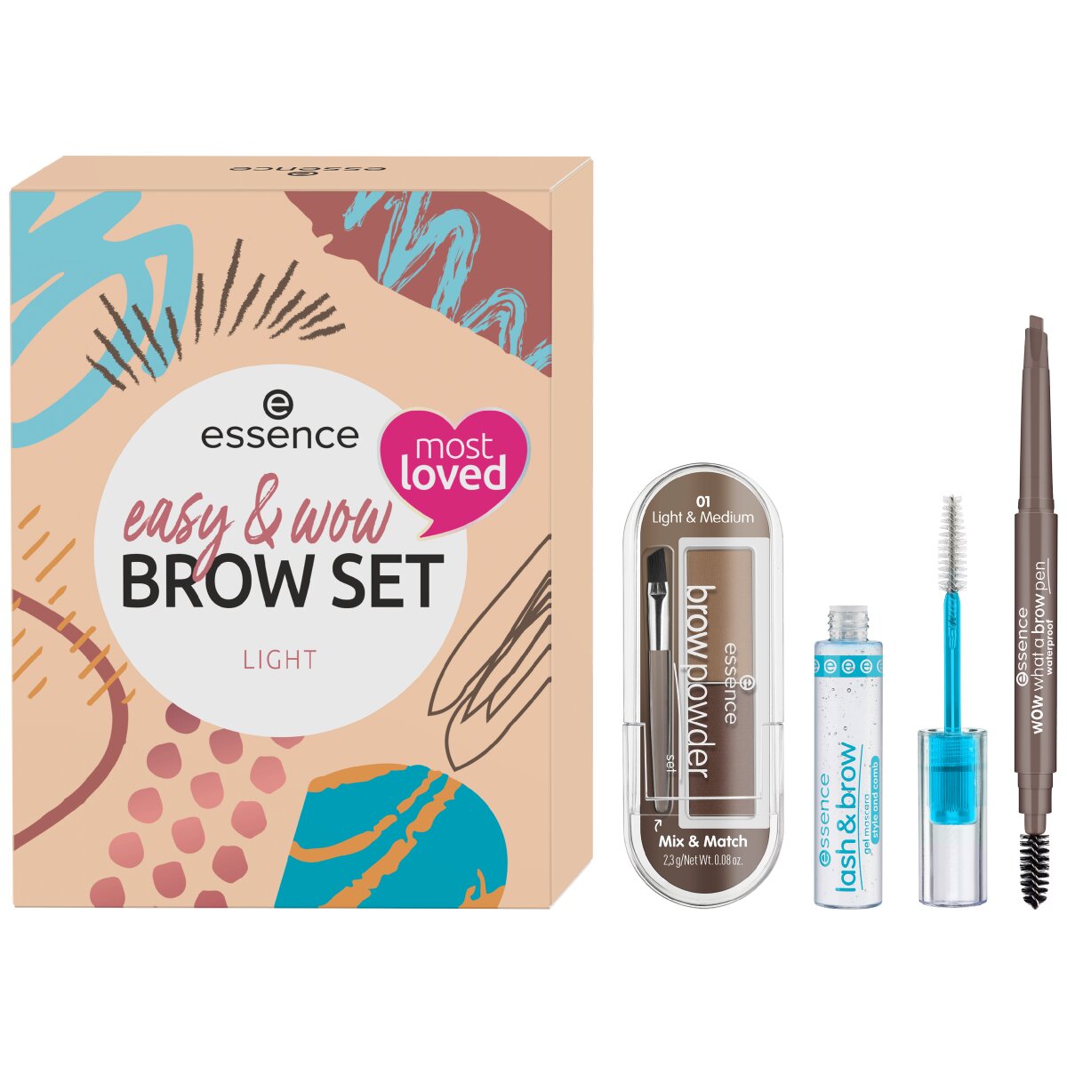 Essence Easy & Wow Brow Set Light