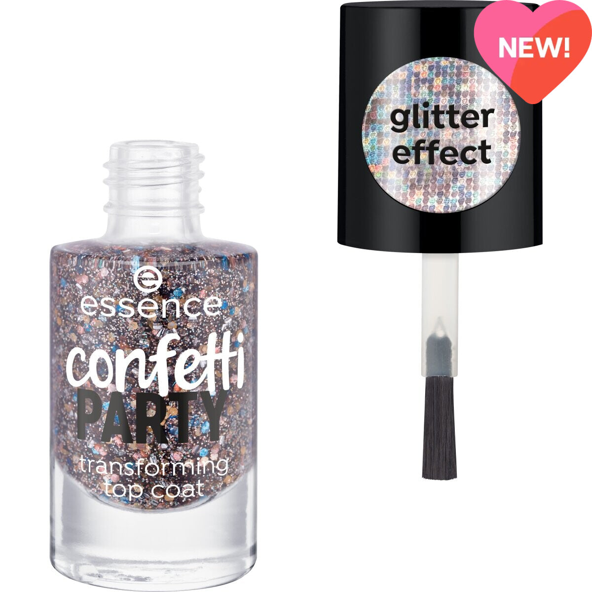 Essence Confetti Party Transforming Top Coat