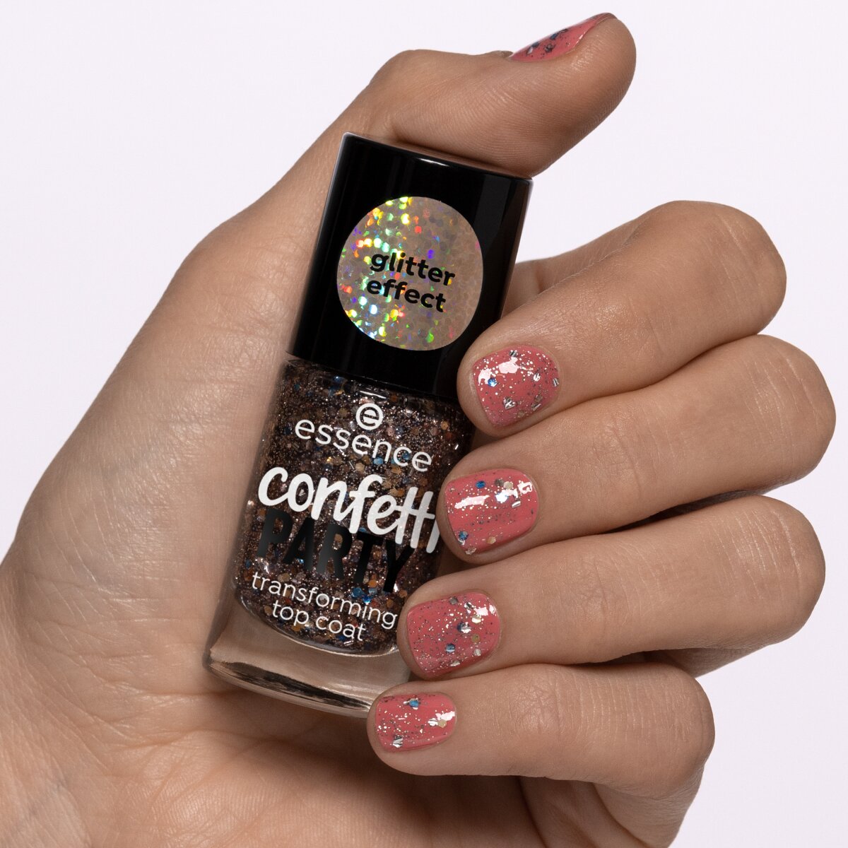 Essence Confetti Party Transforming Top Coat