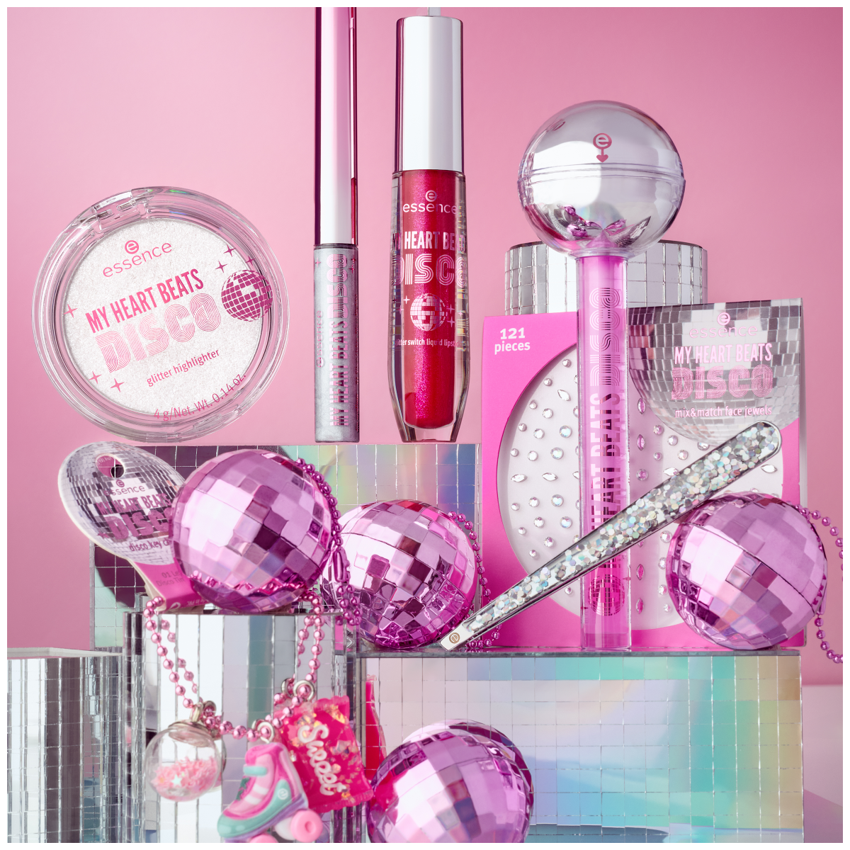 Essence My Heart Beats Disco Glitter Tweezer 01 Dazzling Disco Fever