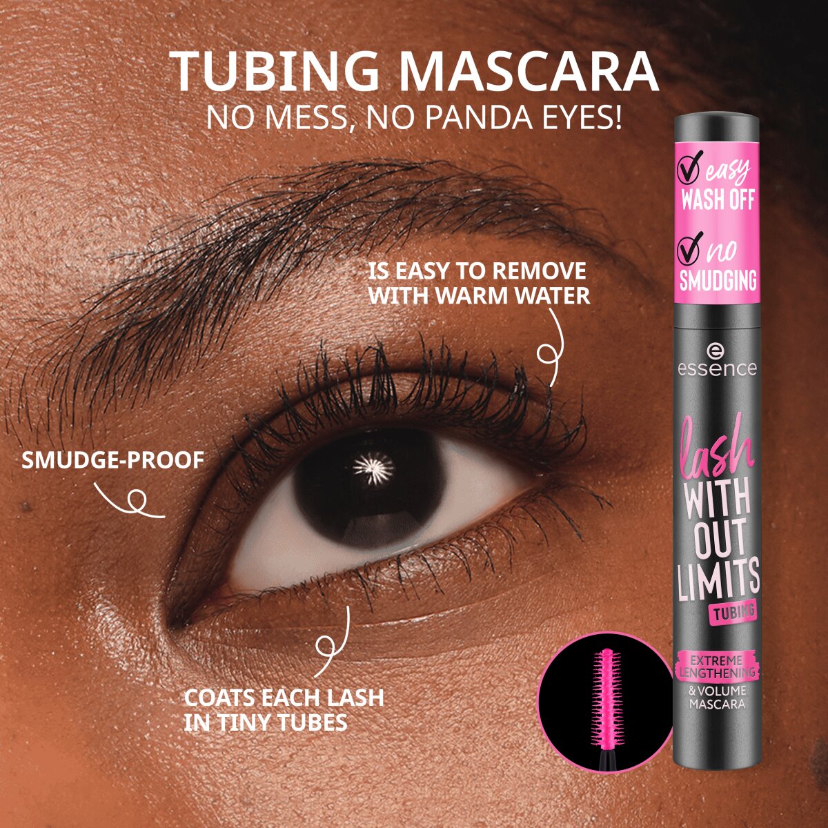 essence Lash Without Limits Tubing Extreme Lengthening & Volume Mascara