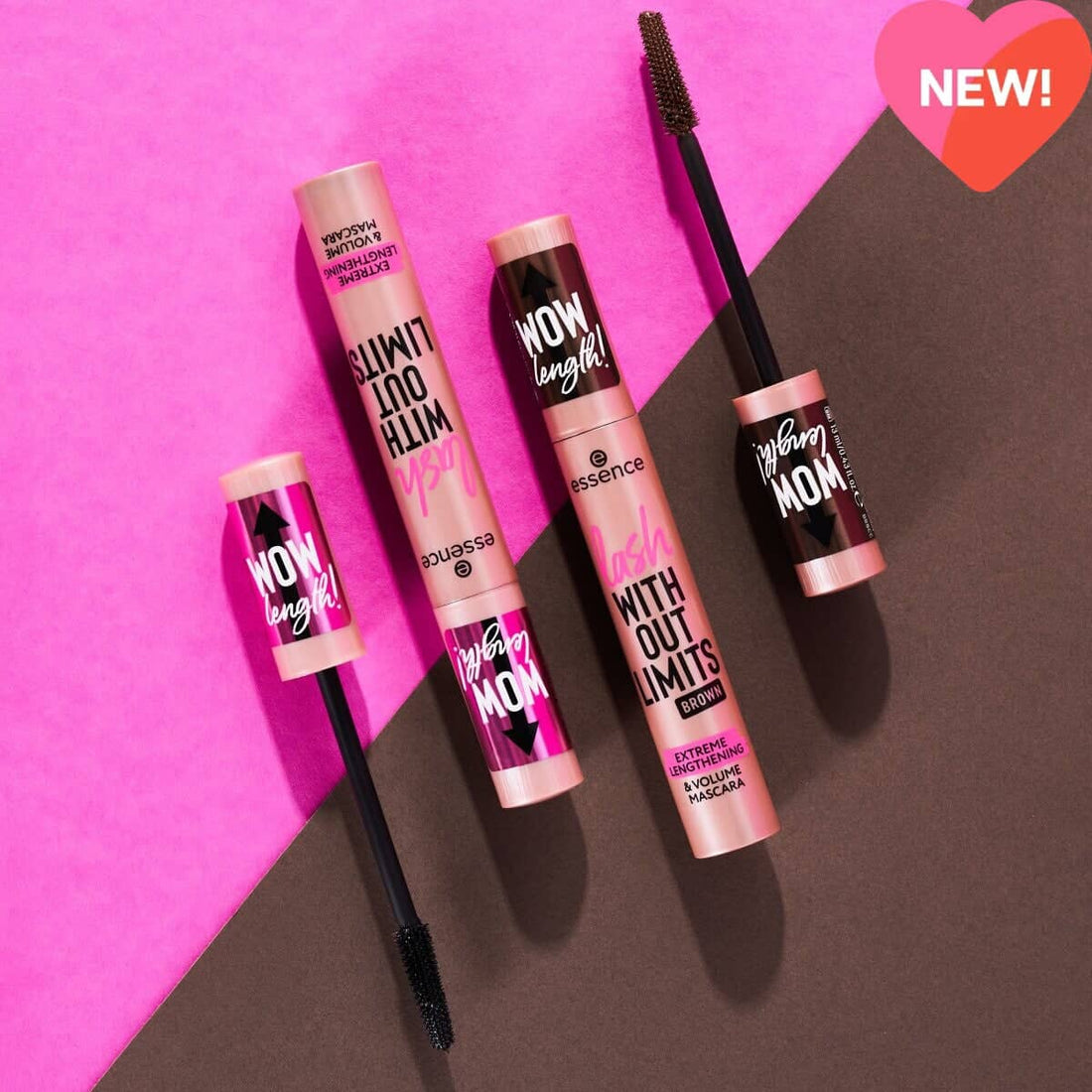 Essence Lash Without Limits Brown Extreme Lengthening &amp; Volume Mascara 02