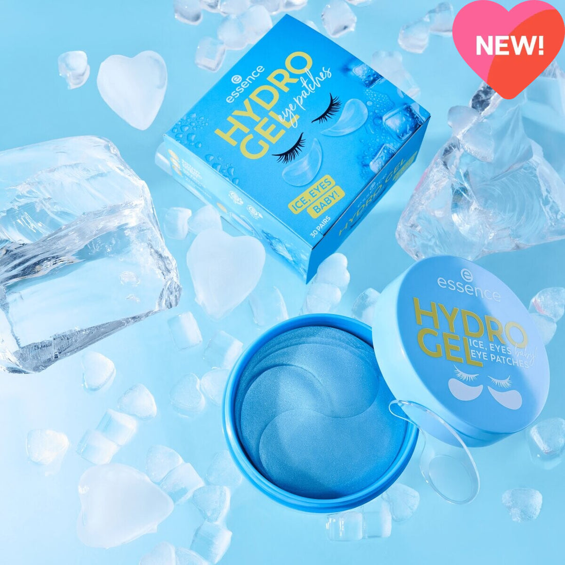 Essence Hydro Gel Eye Patches Ice, Eyes, Baby! 30 Pairs