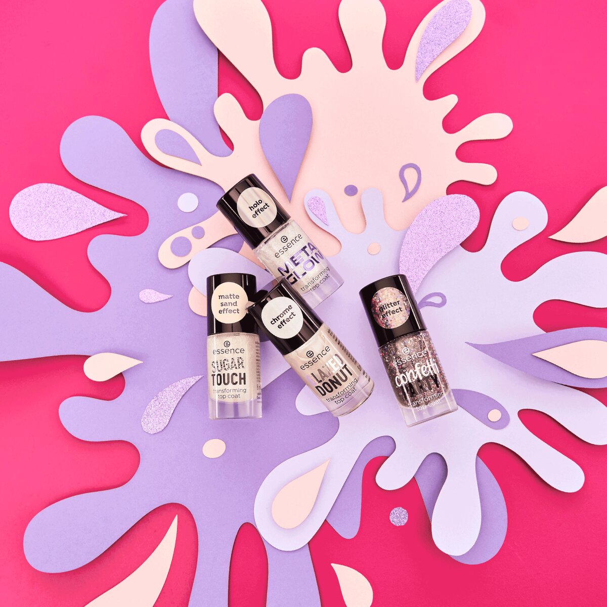 Essence Confetti Party Transforming Top Coat