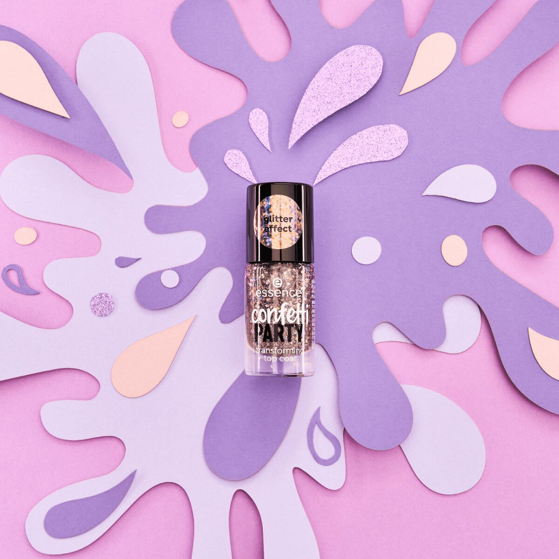 Essence Confetti Party Transforming Top Coat