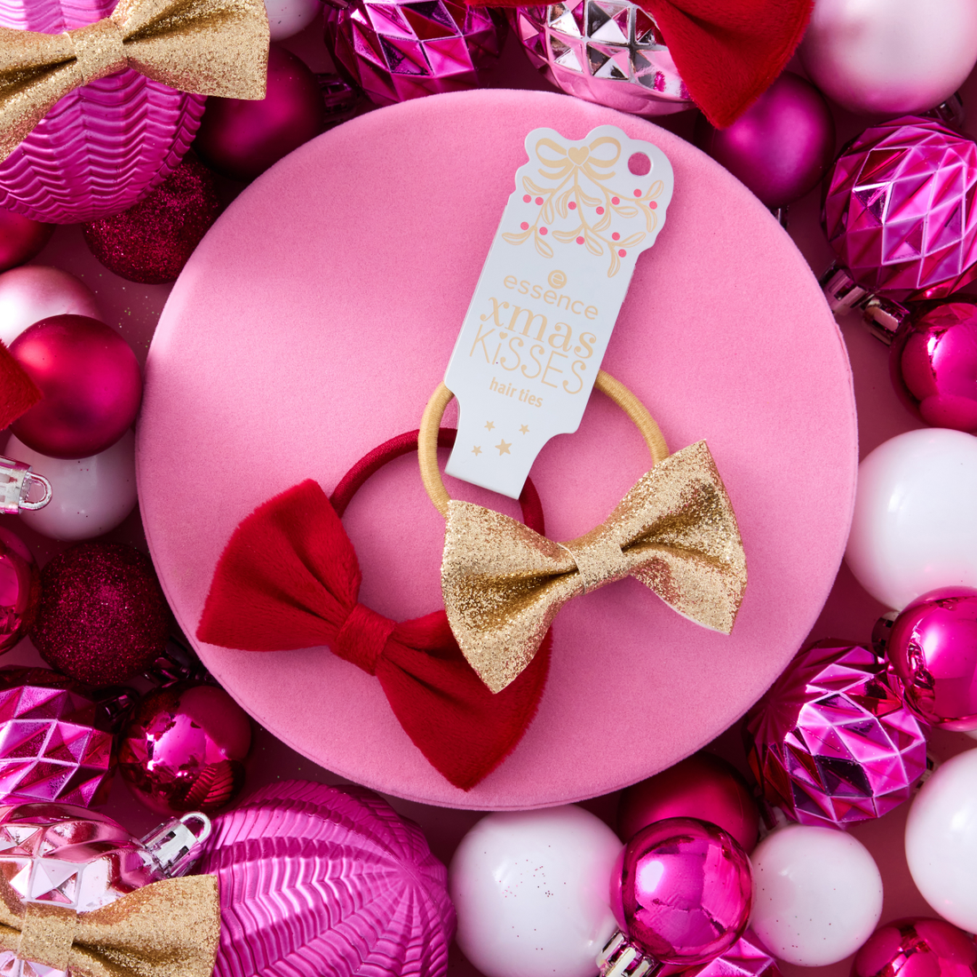 Essence Xmas KiSSES Hair Ties 01 Mistletoe&