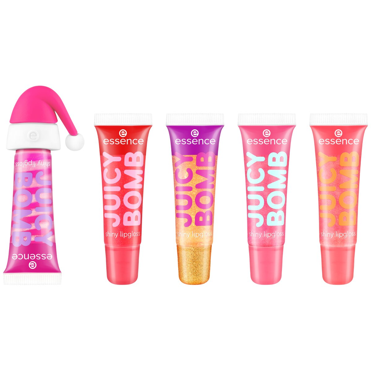 Essence JUICY BOMB Xmas Edition Shiny Lipgloss Set 01