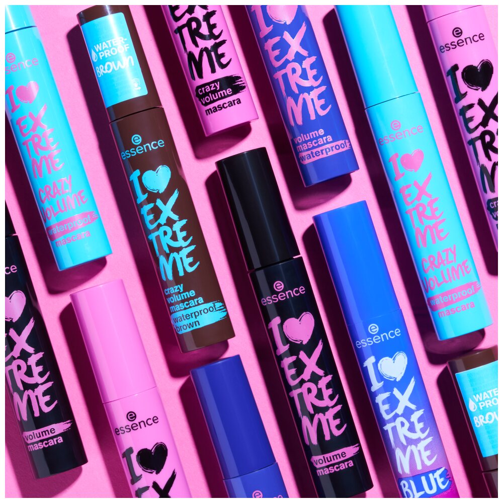 essence I Love Extreme Crazy Volume Mascara | Waterproof Brown